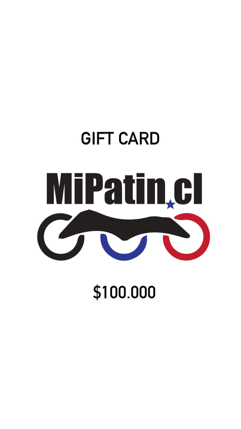 Tarjeta de Regalo www.mipatin.cl $100.000