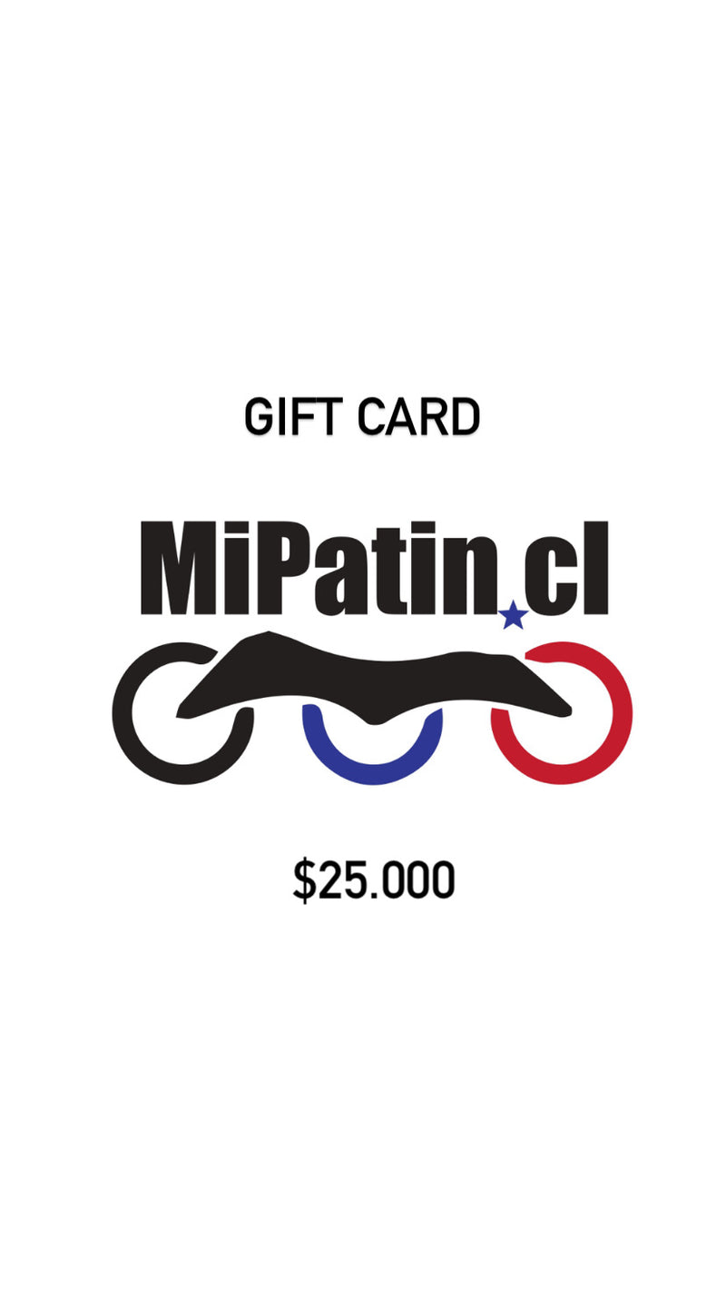 Tarjeta de regalo www.mipatin.cl $25.000