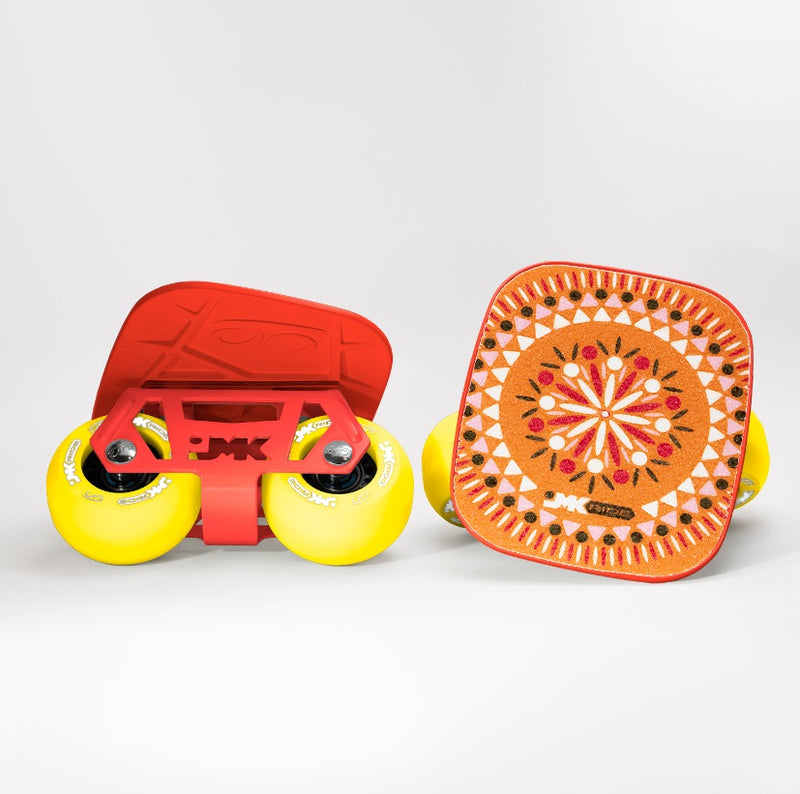 Freeskates JMK Ride [Snow Orange - Red - Red - Yellow]